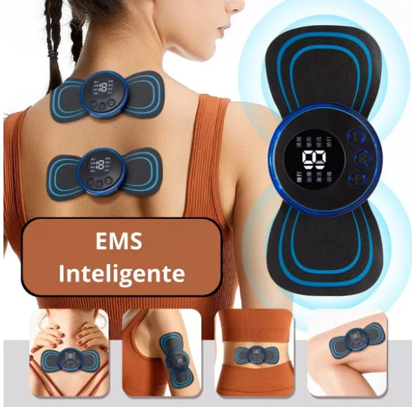 Mini massageador elétrico portátil de estimulação de pescoço - alívio de dor muscular cervical